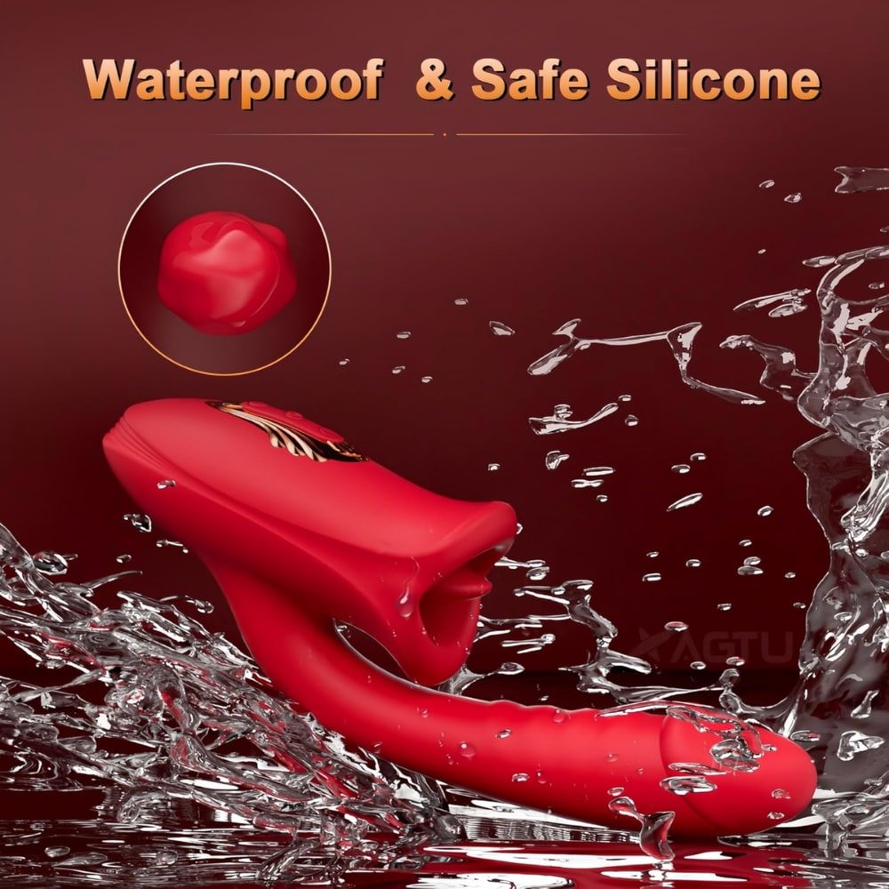 Şarjlı Klitoris Uyarıcı Dil Dudak Hareketli G Nokta Uyarıcı Güçlü Titreşimli 2 in 1 Oral Vibratör - SENS SHOP