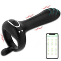 Şarjlı Telefon Kontrollü Perine Uyarıcı Kılıf G Nokta Uyarıcı Titreşimli Penis Halkası - SENS SHOP