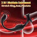 Şarjlı Testis ve Penis Halkalı Güçlü Titreşimli Çift Motorlu Perine ve Prostat Uyarıcı Vibratör - Senserotikshop