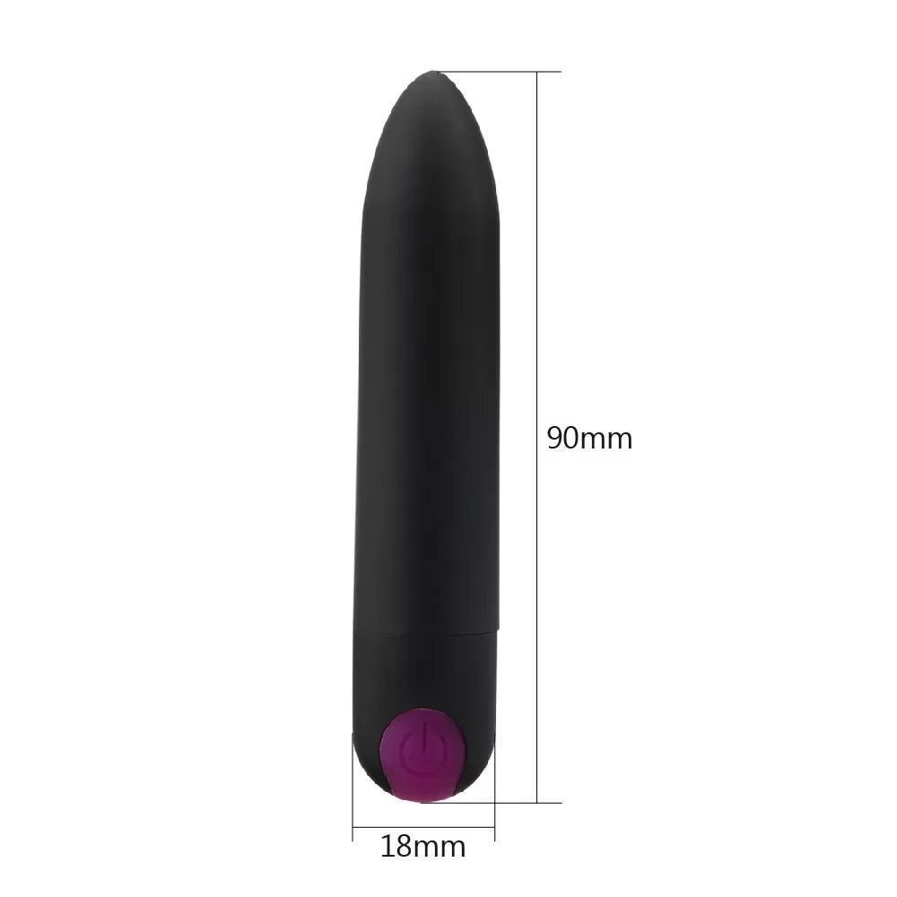 Şarjlı Ultra Güçlü 10 Titreşim Modlu Su Geçirmez Kolay Taşınabilir Bullet Mini Vibratör - Senserotikshop