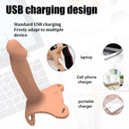 Şarjlı Ultra Yumuşak Dokulu İçi Boş Belden Bağlamalı Realistik Vibratör - Senserotikshop