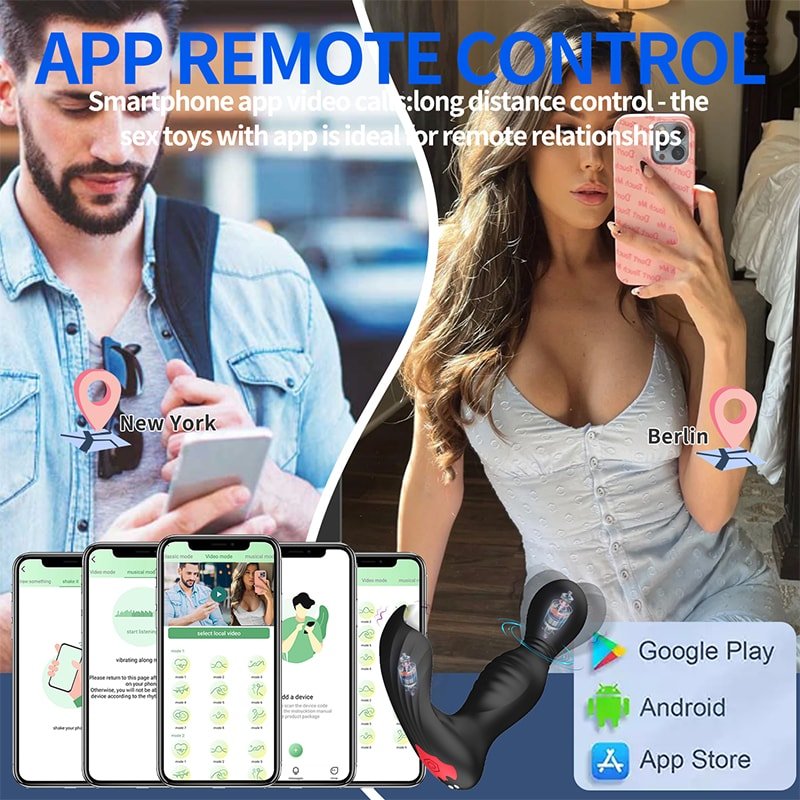 Şarjlı Uzaktan Kumanda ve Telefon Kontrollü İleri Geri Hareketli Klitoris Uyarıcı Külot İçi Vibratör - Senserotikshop