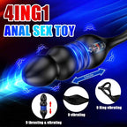 Şarjlı Uzaktan Kumandalı İleri Geri Hareketli Penis Halkalı Boğumlu Perine Prostat Uyarıcı Vibratör - Senserotikshop