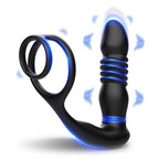 Şarjlı Uzaktan Kumandalı İleri Geri Hareketli Testis ve Penis Halkalı Perine Prostat Masaj Vibratör - Senserotikshop
