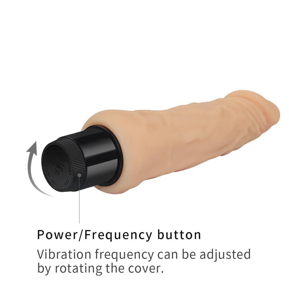 Xtreme Feel - Multi Speed Güçlü Titreşimli Yumuşak Doku Realistik Dildo Testissiz Gerçekçi Yapay Penis 20x3.8 CM - SENS SHOP