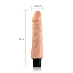 Xtreme Feel - Multi Speed Güçlü Titreşimli Yumuşak Doku Realistik Dildo Testissiz Gerçekçi Yapay Penis 20x3.8 CM - SENS SHOP
