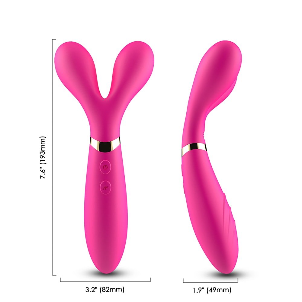 Y Wand - Manyetik Şarjlı Güçlü Titreşimli Eğilebilir Masaj Aleti G Nokta ve Klitoris Uyarıcı 3 in 1 Vibratör - SENS SHOP
