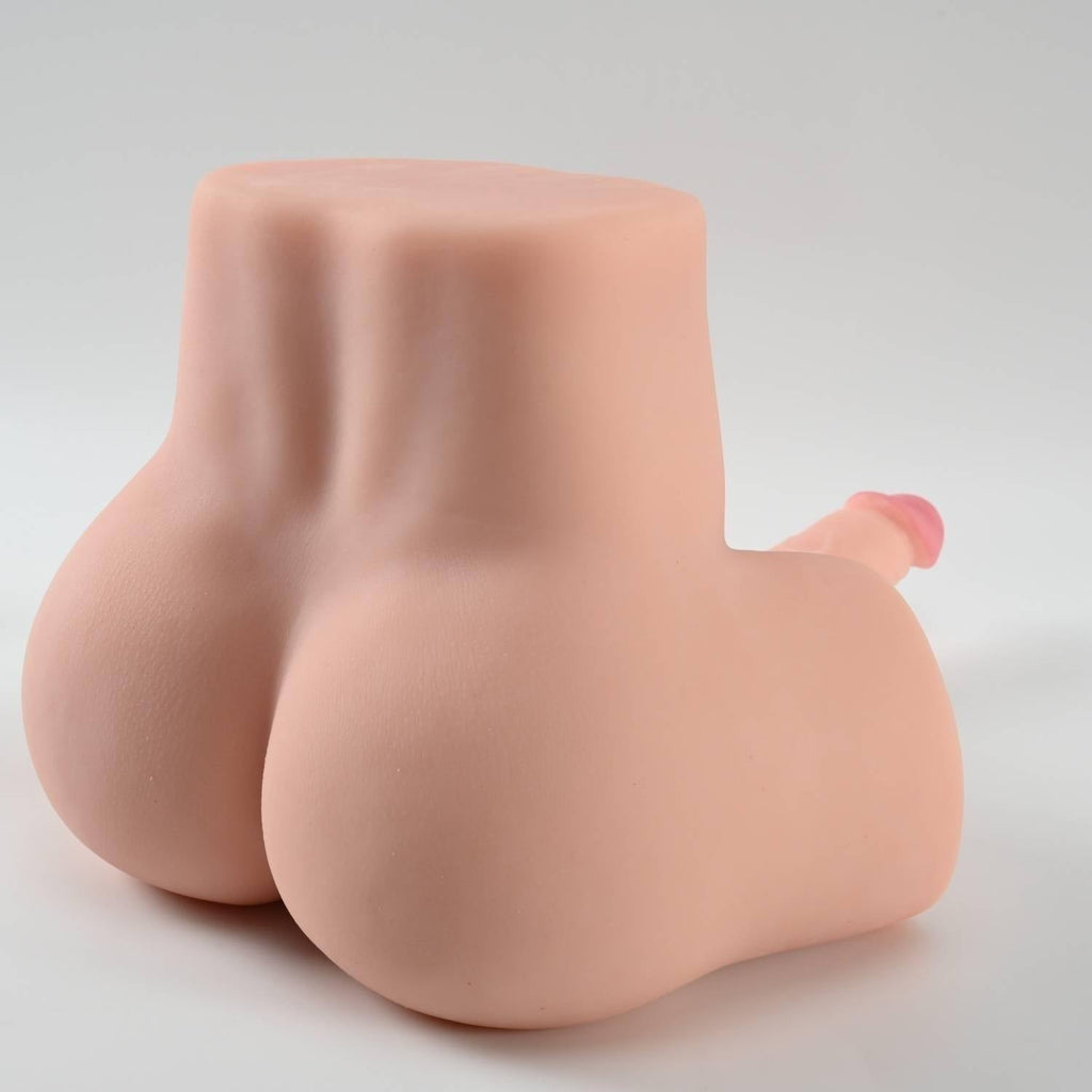 Zaya - Anal Vajina Girişli 19 CM Yapay Penisli Isıtmalı Titreşimli Realistik Kalça Mastürbatör Trans Manken 5.3 KG - SENS SHOP