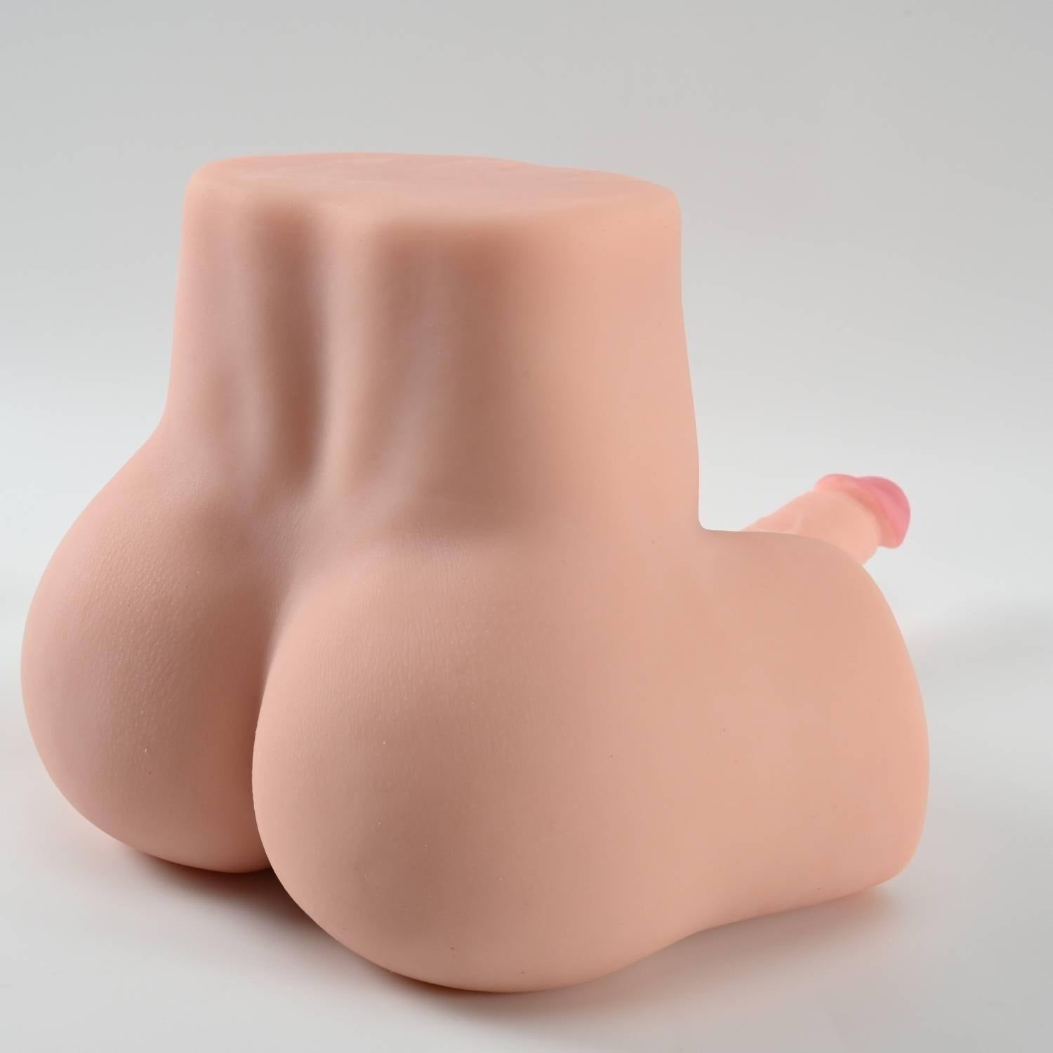 Zaya - Anal Vajina Girişli 19 CM Yapay Penisli Isıtmalı Titreşimli Realistik Kalça Mastürbatör Trans Manken 5.3 KG - SENS SHOP