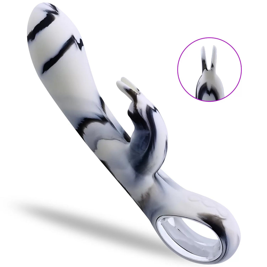 ZERA Tutma Aparatlı Klitoris ve G-Spot Uyarıcı 2 in 1 Rabbit Vibratör - SENS SHOP