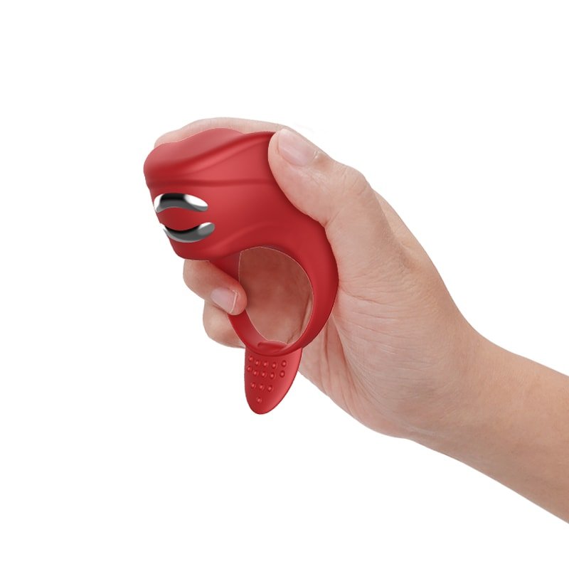 Zeus - Şarjlı Uzaktan Kumandalı Su Geçirmez Electro Stim ve Güçlü Titreşimli Klitoris Uyarıcı Penis Yüzüğü - SENS SHOP